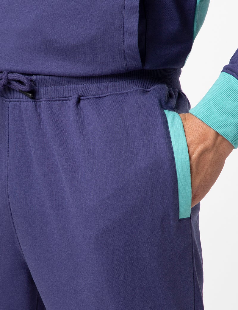 fyltr Men's Colourblock Hoodie & Jogger Casual Co-ord Set - Raglan Sleeve Detail | Utility Side Pockets | Full Sleeve - Image 5