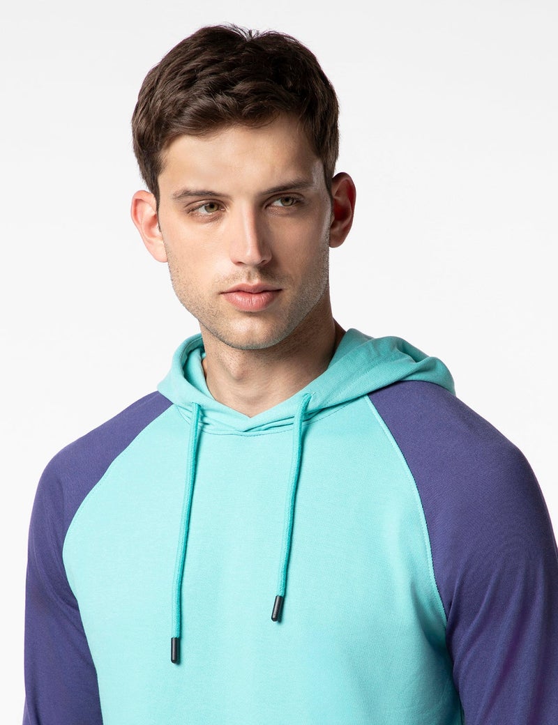 fyltr Men's Colourblock Hoodie & Jogger Casual Co-ord Set - Raglan Sleeve Detail | Utility Side Pockets | Full Sleeve - Image 2