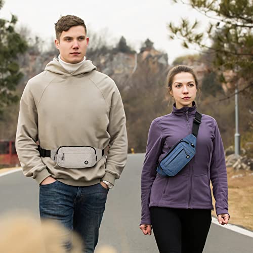 WATERFLY Fanny Pack Waist Bag: Small Hip Pouch Bum Bag Fannie Pack Phanny Fannypack Waistpack Bumbag Beltbag Sport Slim Fashionable for Jogging Hiking Hiker Woman Man - Image 4