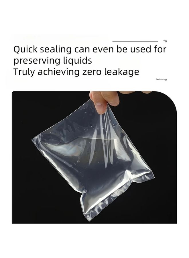 White Portable Sealing Machine 1300mAh USB Food Bag Sealer Recloser Fresh Keep Mini Kitchen Gift - Image 2