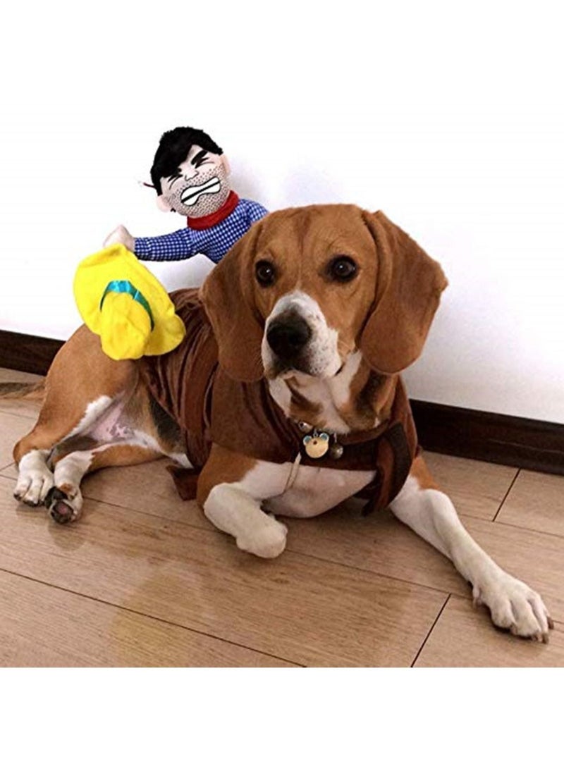 جرو كلب جرو حفلات هالوين كاوبوي مضحك لطيف لينة زي راكبي الملابس - Image 5