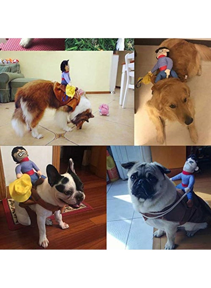 جرو كلب جرو حفلات هالوين كاوبوي مضحك لطيف لينة زي راكبي الملابس - Image 4
