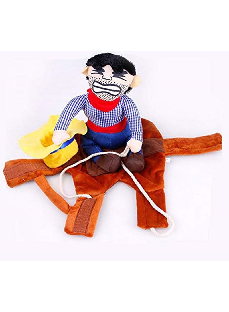 جرو كلب جرو حفلات هالوين كاوبوي مضحك لطيف لينة زي راكبي الملابس - Image 3