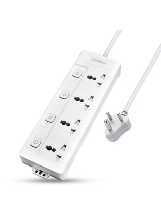 EMBOX 10A Extension Board with Individual Switch 4 SocketsSpike Guard with 3 Meter CablePower Strip Extension Cord with Safety Shutter and Indicator2500W - pzsku/Z13FA7D229899ABE5BFABZ/45/1748265447/ef3cf0a8-99a3-4b9e-bf8b-e9739c638985