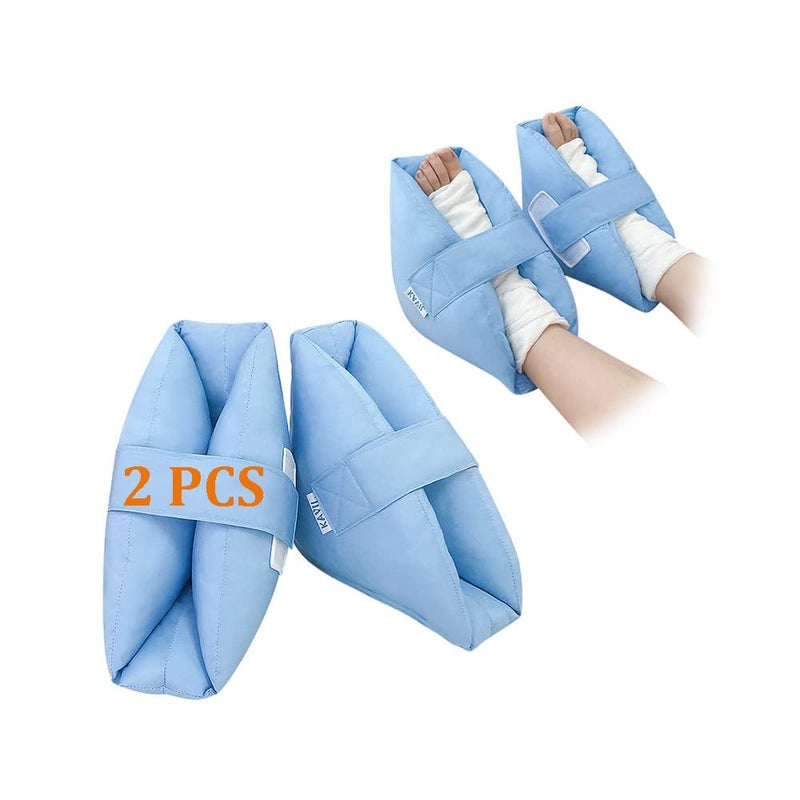 KAVIL Heel Protectors Cushion Pain Relief Foot Pillow for Pressure Sores Foot Support Boot Surgery Recovery Supplies for Elderly Bedridden Pressure Ulcer Cushions Ankle Pillow for Bed, Wheelchair (1 Pair) - Image 1