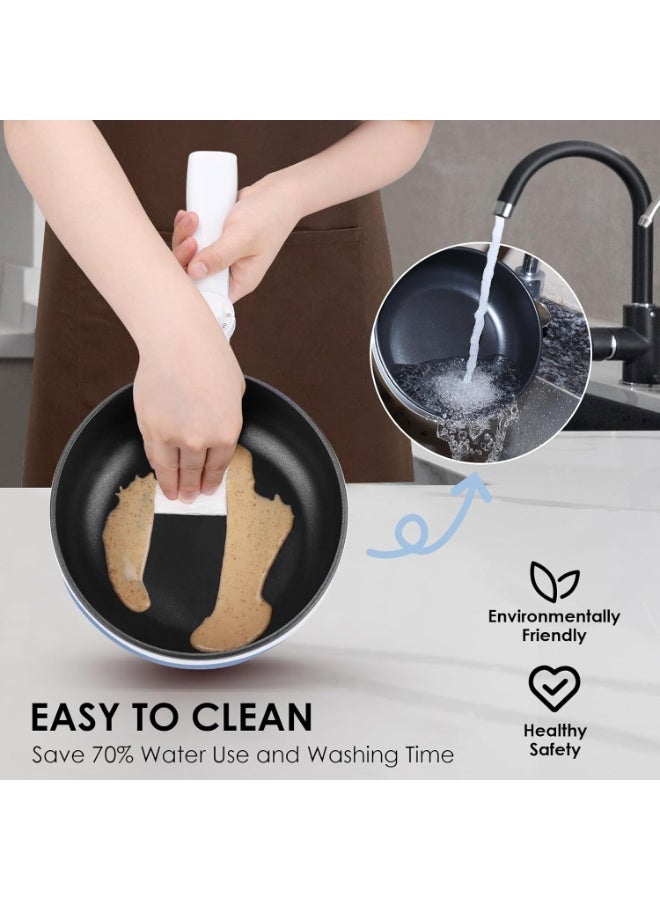 Audecook Electric Hot Pot with Steamer, 1.7L/20cm Multi-Functional Cooker Non-Stick Frying Pan Portable Electric Skillet for Dorm Office for Ramen, Steak, Sauté and Steam - Image 3