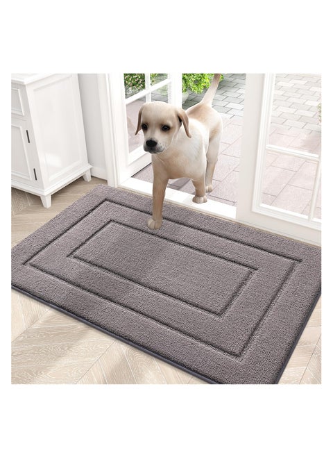 Door Mat Indoor Entrance,Outdoor Door Mats, Kitchen Bathroom Mat, Floor Mat (50*80cm,Grey)