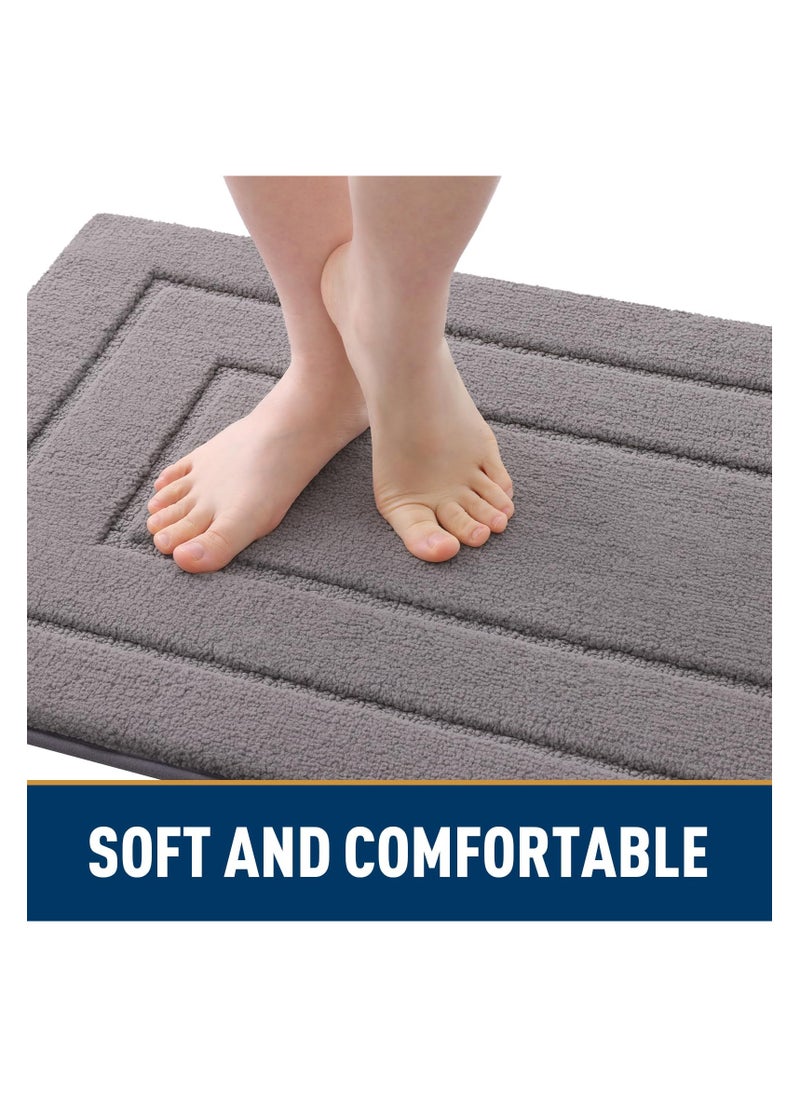 Door Mat Indoor Entrance,Outdoor Door Mats, Kitchen Bathroom Mat, Floor Mat (50*80cm,Grey)