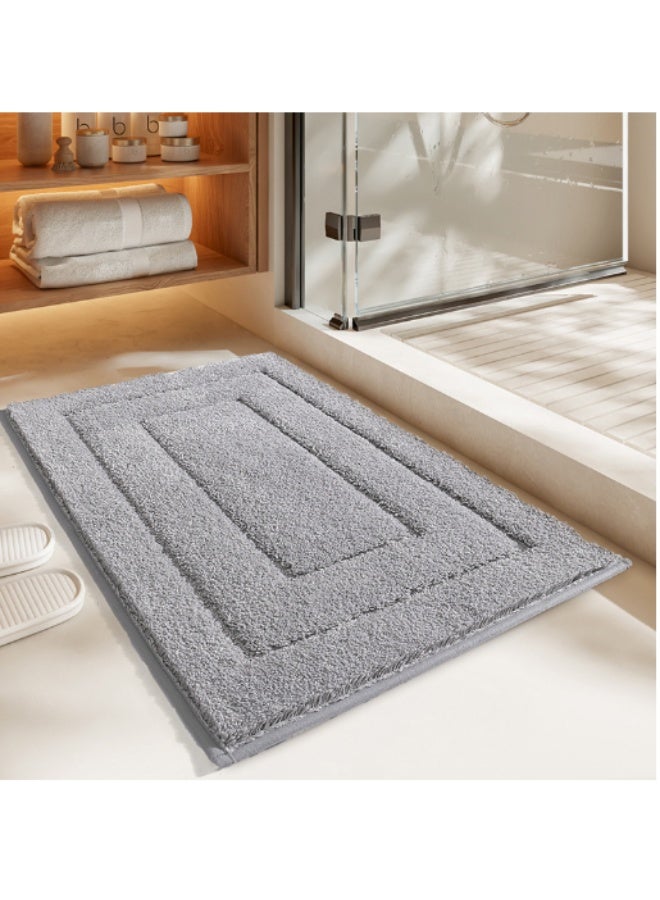 XICEN Door Mats Indoor Outdoor with Rubber Anti-Slip Footpads,Machine Washable Fast Drying Runne for Kitchen Bathroom,Front Door, Yard, Corridor, Office(Grey-50cm*80cm ) - Image 5