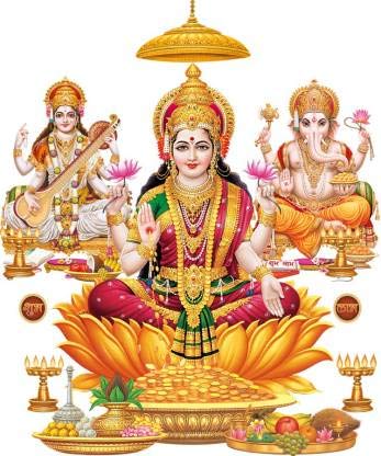 Rangoli Vinyl Wall Sticker Multicolour Vinyl Medium Size 40cm or 50 cm Pack of 1 Sticker, Self-Adhesive - Image 4