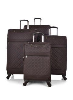MAGELLAN Magellan Luggage 4 Piece Set Trolley Travel Bag Size 20/24/28/32 Inch Brown  - Image 1