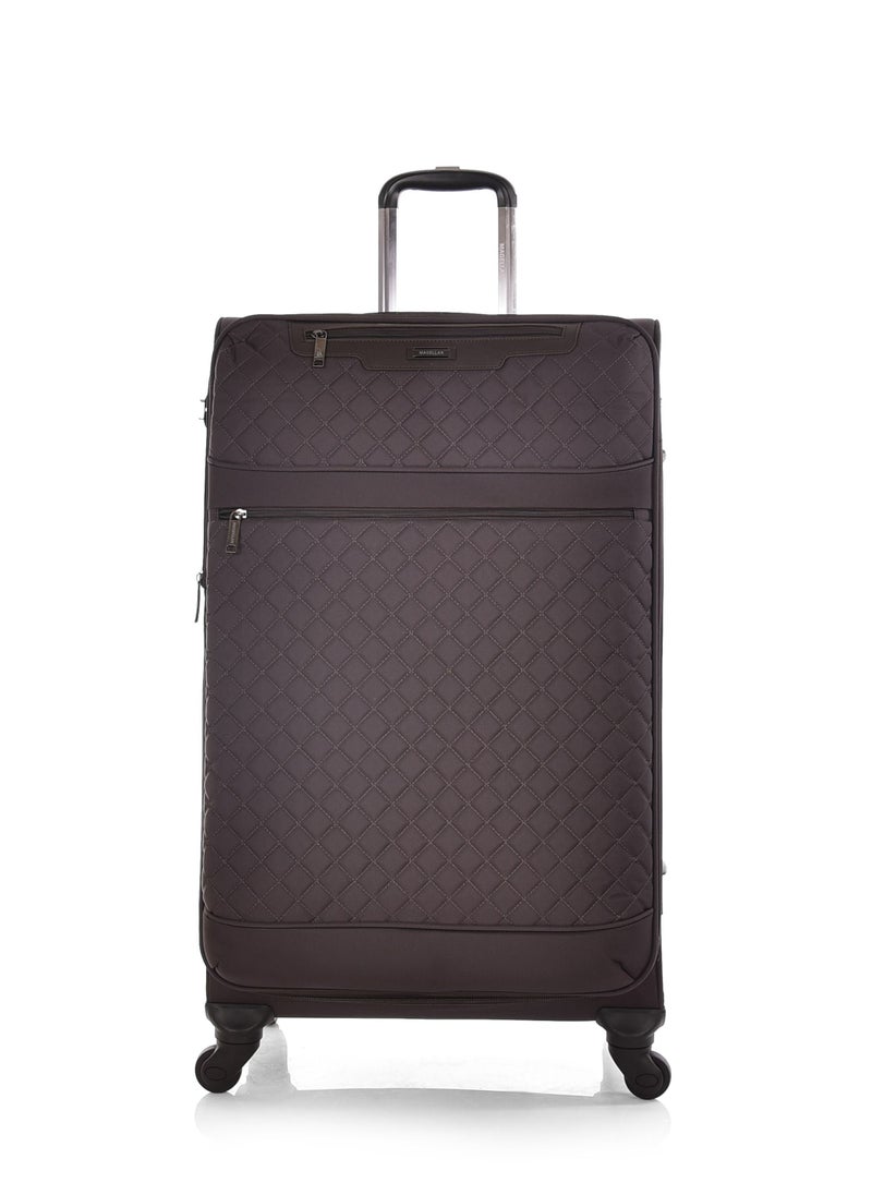 MAGELLAN - Magellan Luggage 4 Piece Set Trolley Travel Bag Size 20/24/28/32 Inch Brown - Image 1