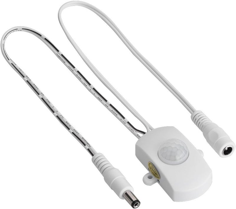 REES52 مفتاح لمستشعر الحركة LED لمصباح LED شريط الطاقة 5A DC 6-24V Mini PIR مستشعر الأشعة تحت الحمراء لمفتاح الكشف عن الحركة LED شريط مفتاح تلقائي (أبيض) - Image 2