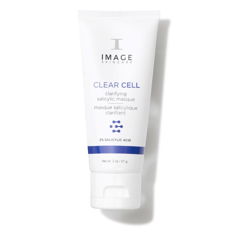 IMAGE Skincare, CLEAR CELL Clarifying Salicylic Masque, Exfoliating Kaolin Clay Facial Mask with Mattifying Effect, Targets Acne Prone Skin, 2oz - Image 1
