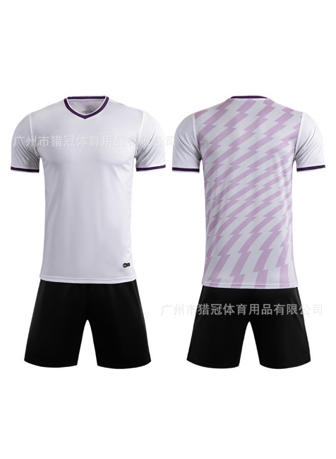 # M8629/white Short Sleeve Football Jersey - Image 1