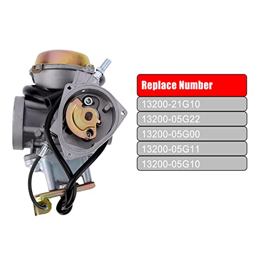 MINSTAR Ozark 250 Carburetor Fits Suzuki LT-F250 Ozark 2002-2009 2012-2014, LT-Z250 QuadSport Z 2004-2009, Replace# 13200-21G10 13200-05G22 - Image 2