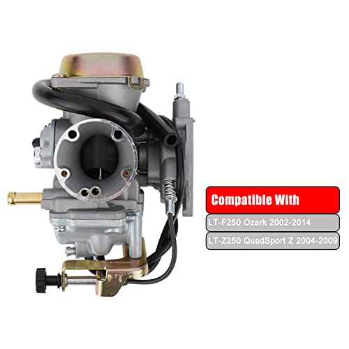 MINSTAR Ozark 250 Carburetor Fits Suzuki LT-F250 Ozark 2002-2009 2012-2014, LT-Z250 QuadSport Z 2004-2009, Replace# 13200-21G10 13200-05G22 - Image 3