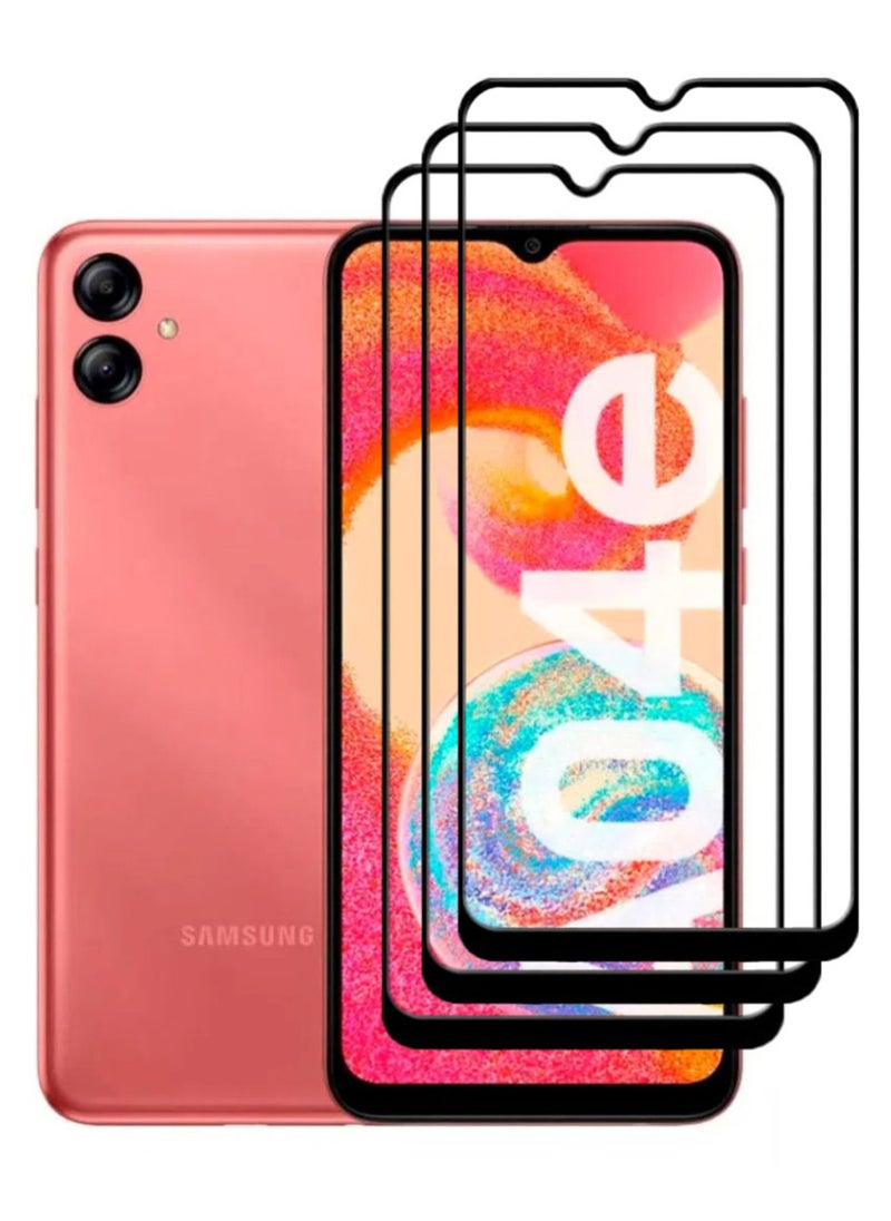 ACLIX 3 Pieces Antistatic ESD Dustproof Premium Quality High Definition Tempered Glass Screen Protector Designed For Samsung Galaxy A04e - Image 1