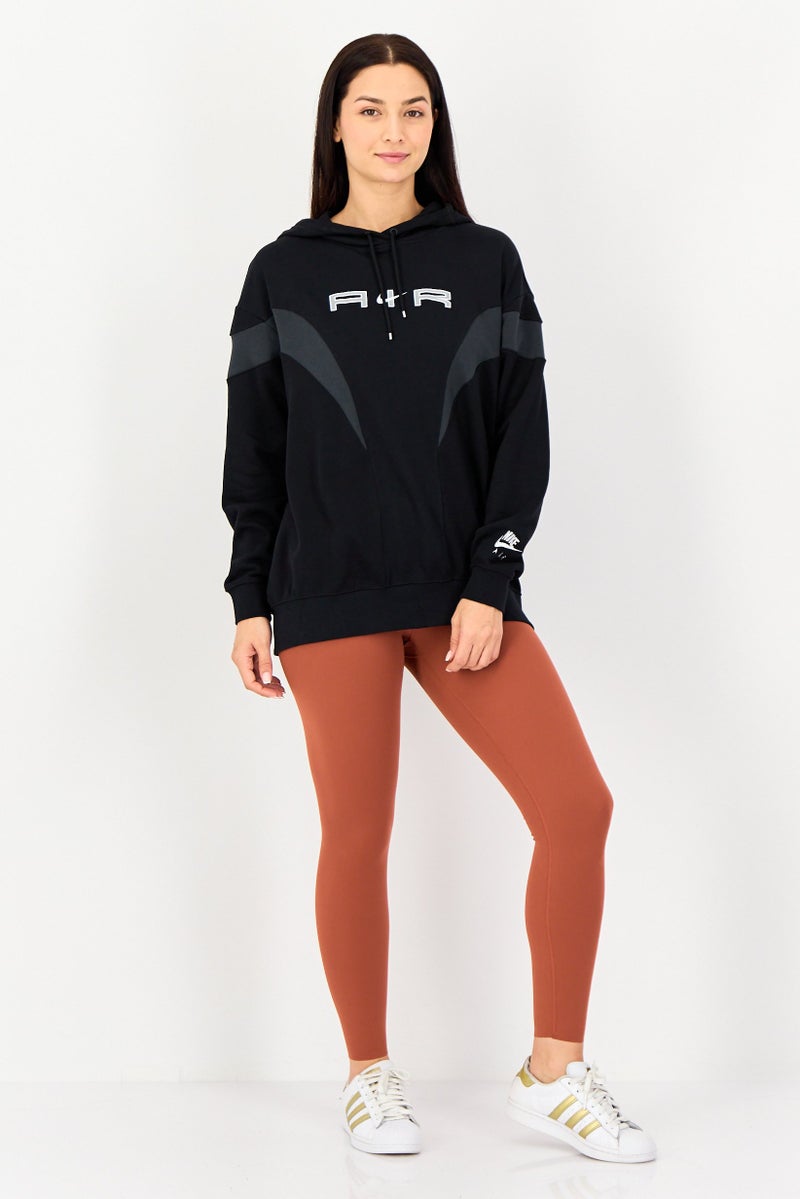 Nike X Air Women Sportswear Fit Outdoor Hoodies, Black - Image 2