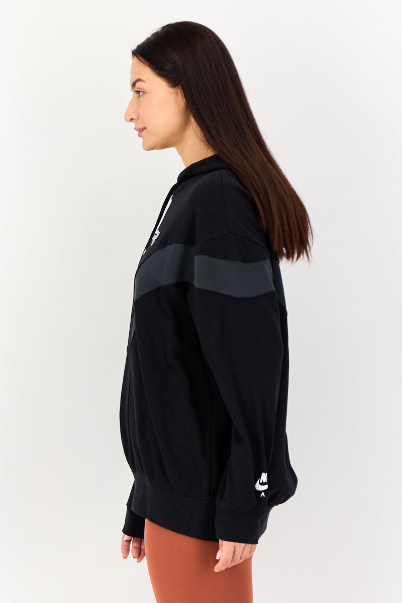 Nike X Air Women Sportswear Fit Outdoor Hoodies, Black - Image 4