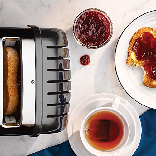 Dualit Classic 4 Slice NewGen Toaster - Stainless Steel - Hand Built in the UK - Replaceable ProHeat elements - Defrost Bread - Mechanical Timer - Charcoal Classic Toaster - Image 5