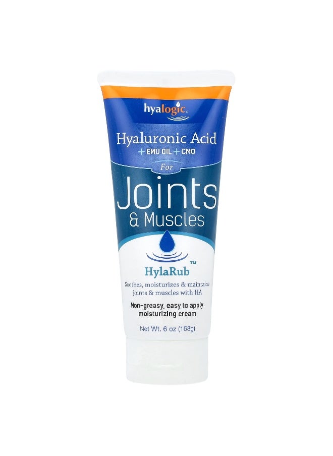 Hyalogic Hyalogic, HylaRub, Moisturizing Joint & Muscle Cream, 6 oz (168 g)  - Image 1