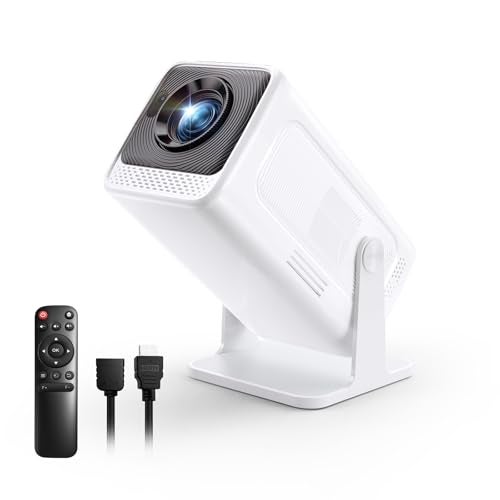 Tecaki Mini Projector with WiFi and Bluetooth, Native 1080P Portable Outdoor Movie Projector, 4K Supported, Compatible with Smartphone/TV Stick/HDMI/USB/PS5, for Home Theater, Bedroom, Outdoor - Image 1