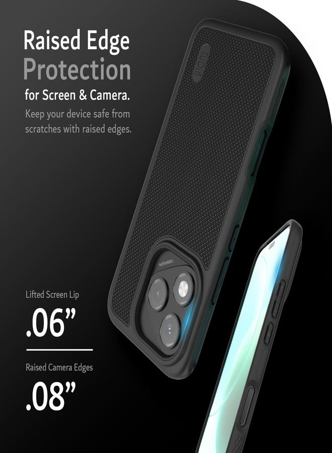 توديا جراب TUDIA DualShield Grip مصمم لهاتف Honor 400 Lite (2025)، [MergeGrip] غطاء حماية للهاتف مقاوم للصدمات ذو طبقتين من الدرجة العسكرية، نحيف ومتين وعالي التحمل (أسود) - Image 4