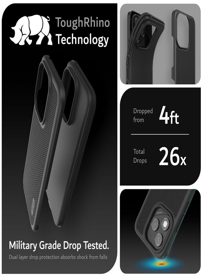 توديا جراب TUDIA DualShield Grip مصمم لهاتف Honor 400 Lite (2025)، [MergeGrip] غطاء حماية للهاتف مقاوم للصدمات ذو طبقتين من الدرجة العسكرية، نحيف ومتين وعالي التحمل (أسود) - Image 2