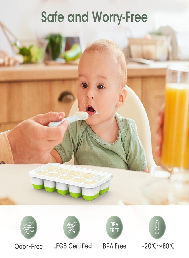 DOQAUS Ice Cube Tray with Lid and Bin, Silicone Ice Cube Trays for Freezer with Ice Box, 4 Pack Ice Trays with Ice Container for Cocktails, Stackable Ice Maker with Storage Ice Bin, Ice Tong & Scoop - Image 2