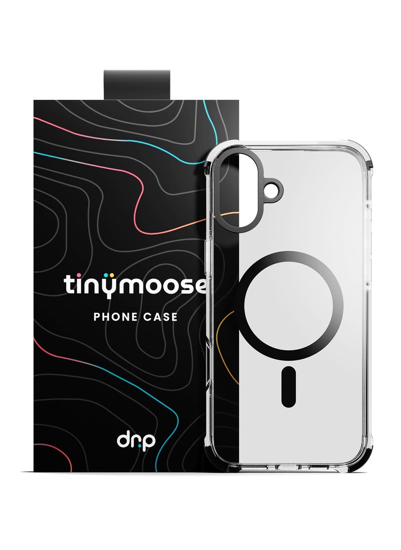 TinyMoose - iPhone 16 Plus MagSafe Phantom Grip Drip iPhone Case with MagSafe made for iPhone 16 Plus, Anti-Drop Shock Absorption, Anti-Scratch - Ghost Black - Image 1