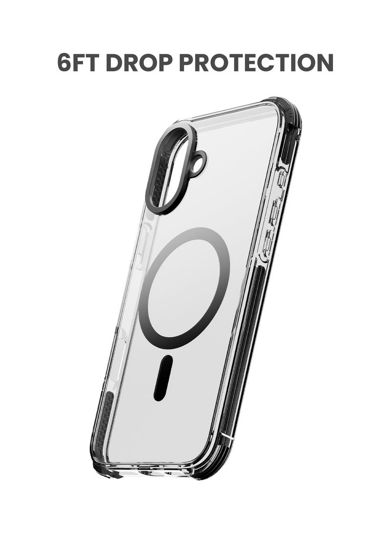 TinyMoose - iPhone 16 Plus MagSafe Phantom Grip Drip iPhone Case with MagSafe made for iPhone 16 Plus, Anti-Drop Shock Absorption, Anti-Scratch - Ghost Black - Image 1