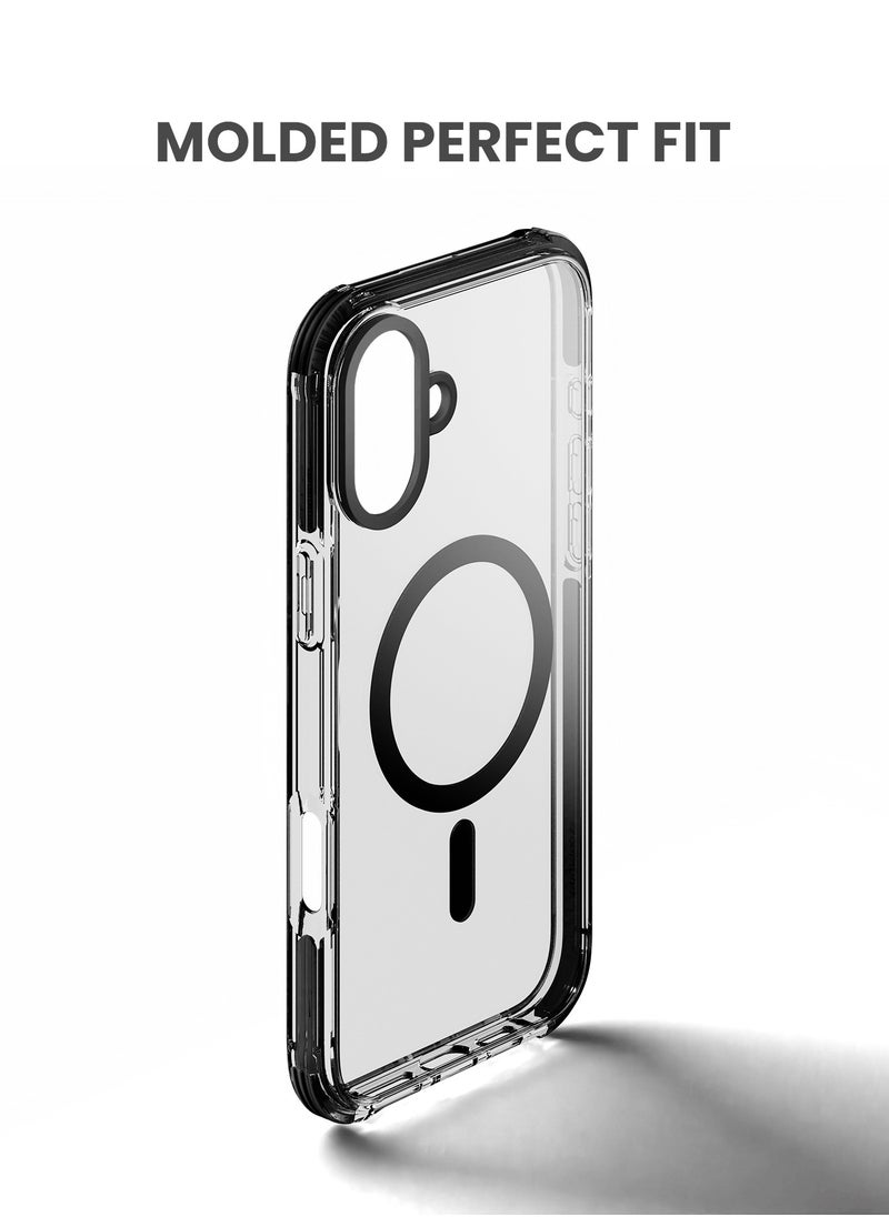 TinyMoose - iPhone 16 Plus MagSafe Phantom Grip Drip iPhone Case with MagSafe made for iPhone 16 Plus, Anti-Drop Shock Absorption, Anti-Scratch - Ghost Black - Image 1