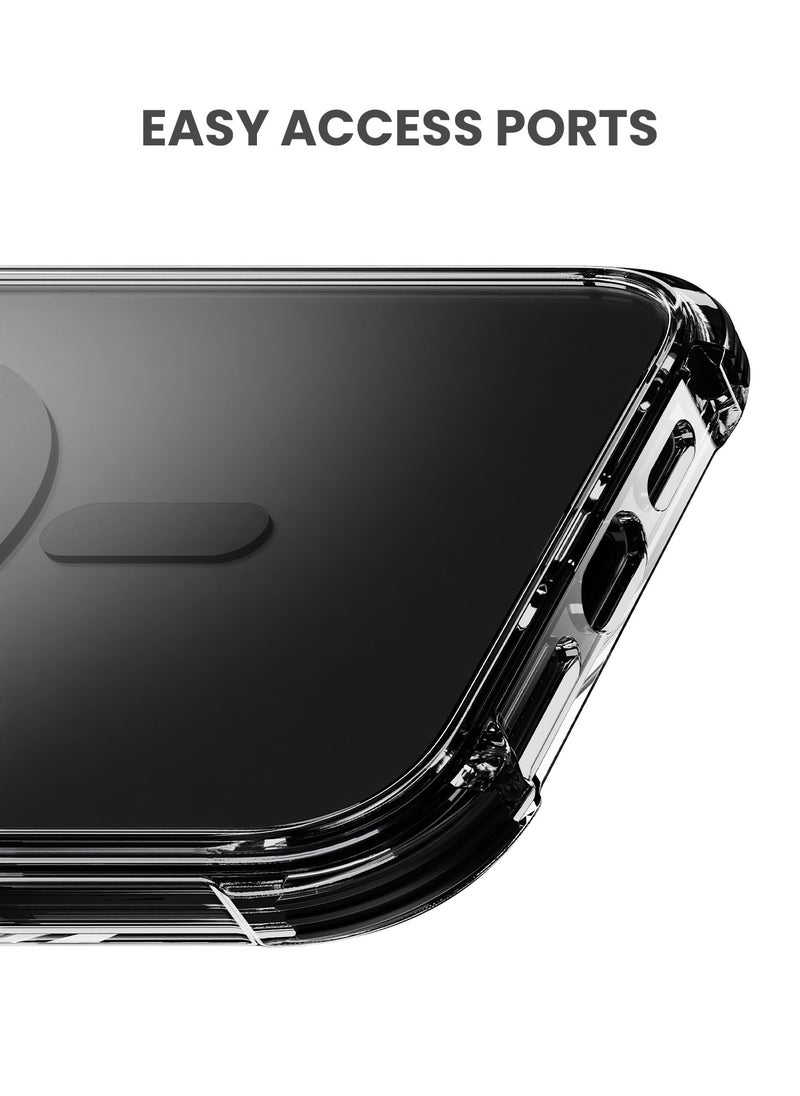 TinyMoose - iPhone 16 Plus MagSafe Phantom Grip Drip iPhone Case with MagSafe made for iPhone 16 Plus, Anti-Drop Shock Absorption, Anti-Scratch - Ghost Black - Image 1