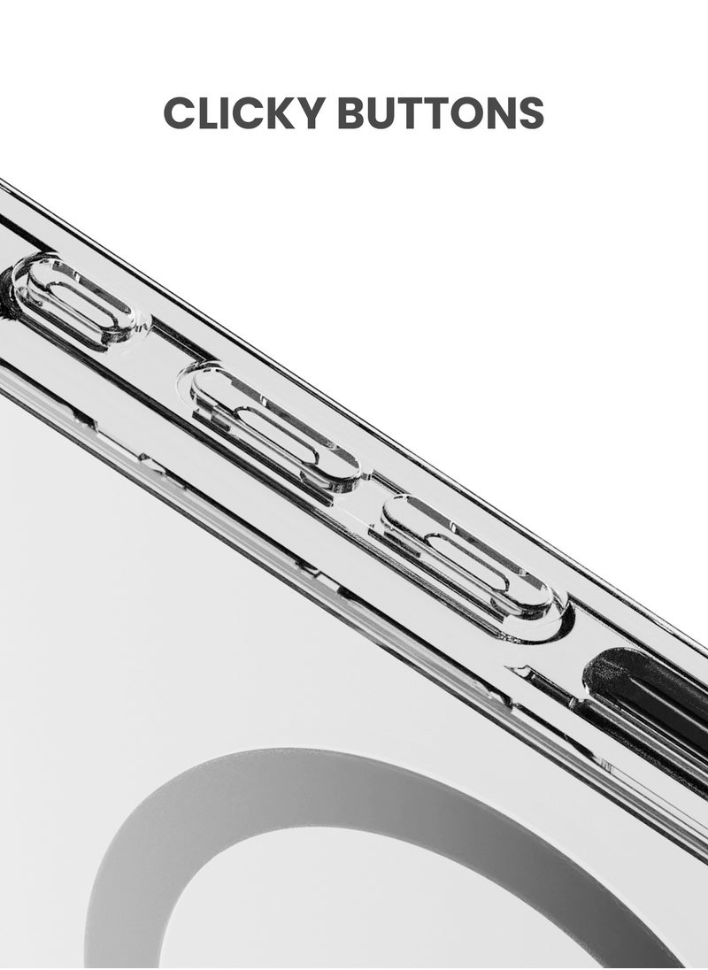TinyMoose - iPhone 16 Plus MagSafe Phantom Grip Drip iPhone Case with MagSafe made for iPhone 16 Plus, Anti-Drop Shock Absorption, Anti-Scratch - Ghost Black - Image 1