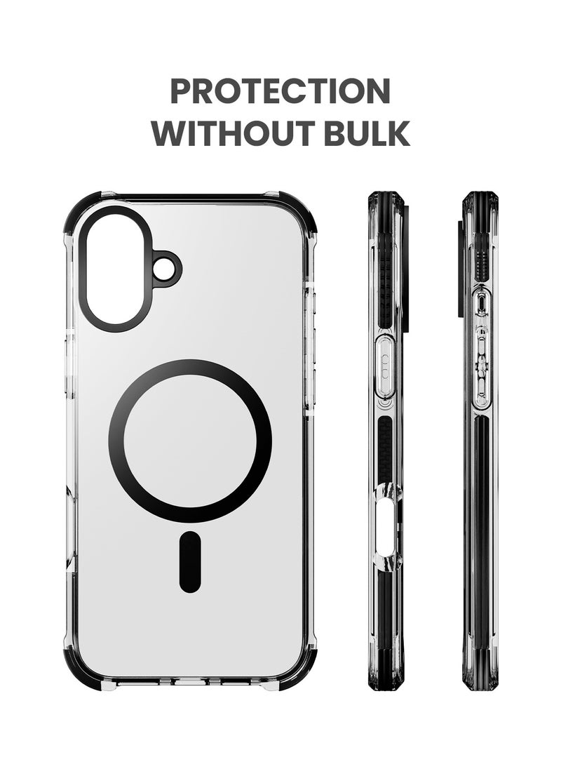 TinyMoose - iPhone 16 Plus MagSafe Phantom Grip Drip iPhone Case with MagSafe made for iPhone 16 Plus, Anti-Drop Shock Absorption, Anti-Scratch - Ghost Black - Image 1