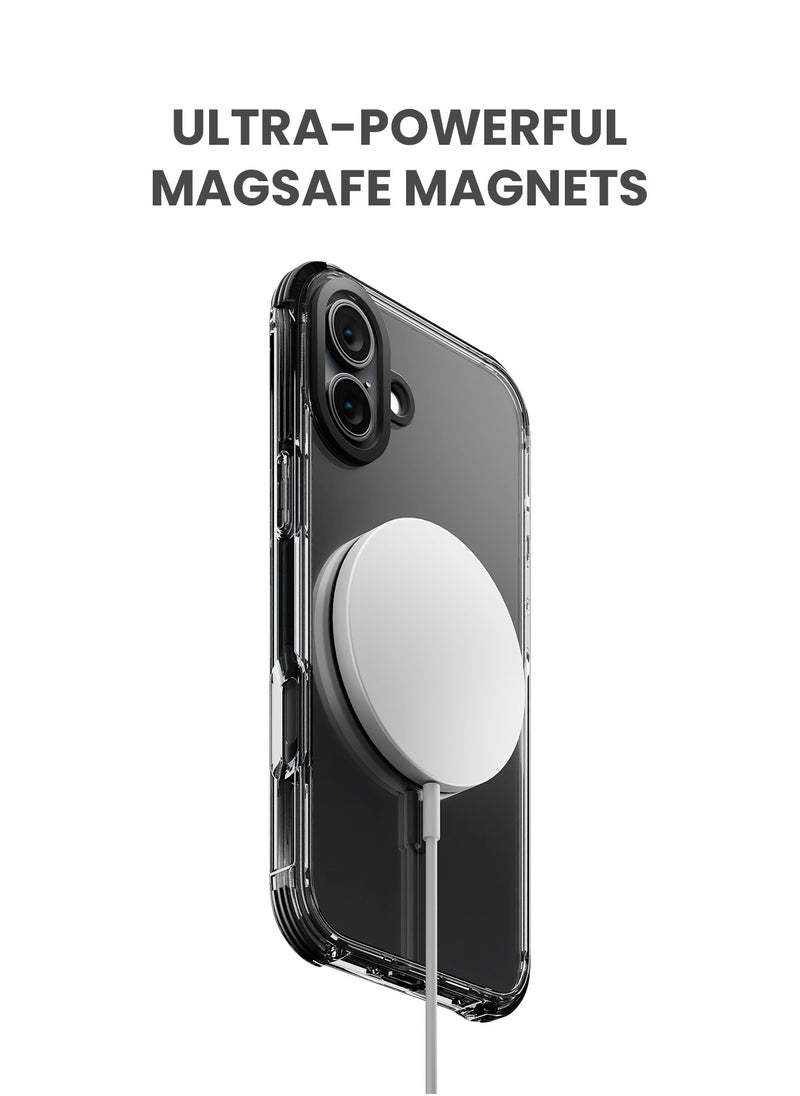 TinyMoose - iPhone 16 Plus MagSafe Phantom Grip Drip iPhone Case with MagSafe made for iPhone 16 Plus, Anti-Drop Shock Absorption, Anti-Scratch - Ghost Black - Image 1