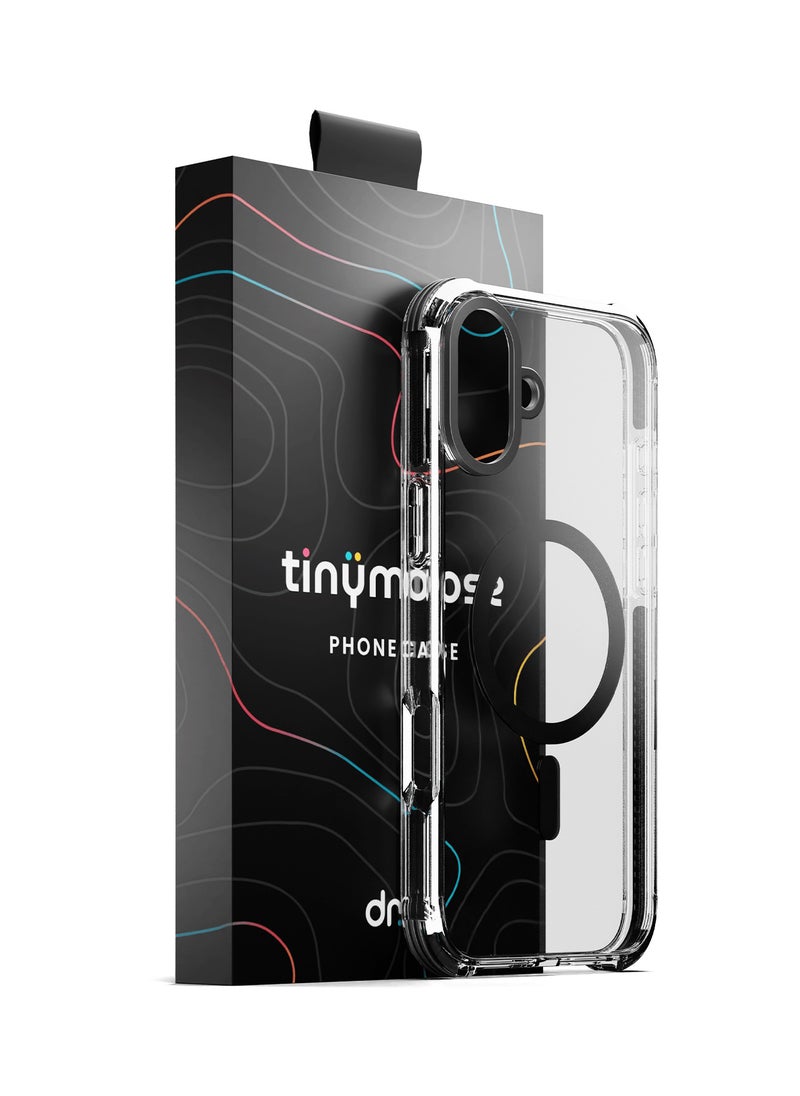 TinyMoose - iPhone 16 Plus MagSafe Phantom Grip Drip iPhone Case with MagSafe made for iPhone 16 Plus, Anti-Drop Shock Absorption, Anti-Scratch - Ghost Black - Image 1