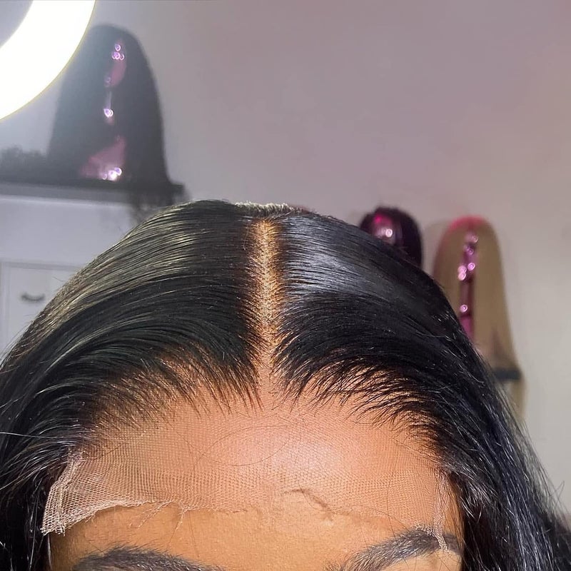 BEEOS 5x5 Skinlike Real HD Lace Closure 010mm Ultrathin Invisible HD Lace Single Knot PrePlucked Brazilian Human Hair Closure Natural Color 14 Inch