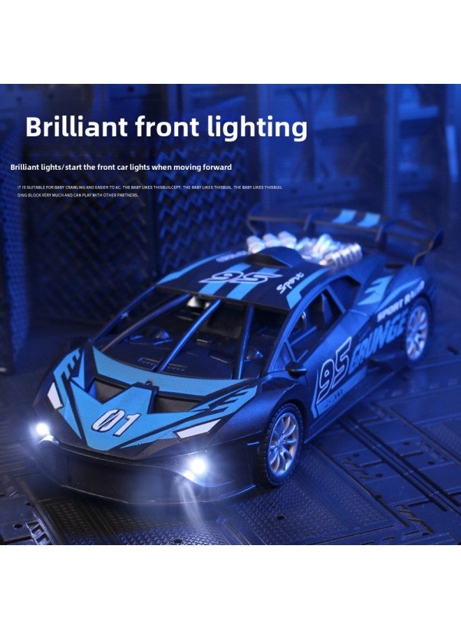 Four-way Remote Control Car Racing Remote Control Car Electric High-speed Car Children's Toy Remote Control Car Boy Toy Car-Color:Orange (charging Version) - Image 4