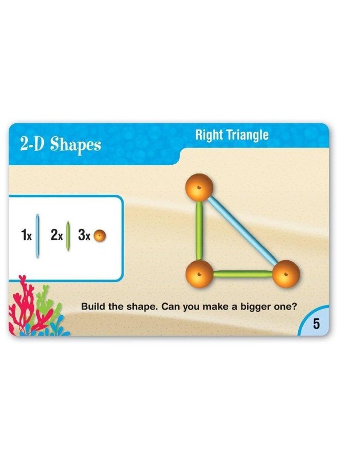 Learning Resources Dive Into Shapes! A "Sea" & Build Geometry Set 129 Piece Ages 6+ Multicolor - Image 5