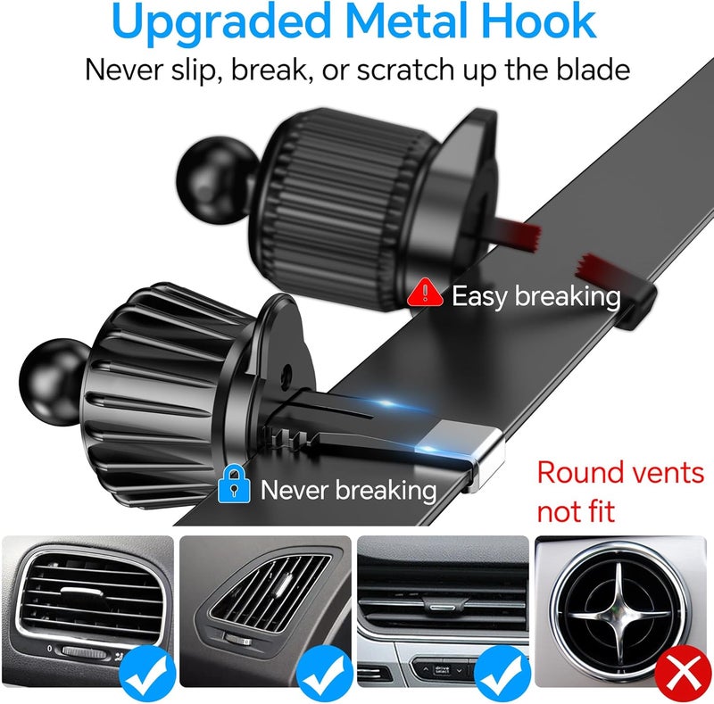 Coolpow MagSafe Car Mount - Strong Magnetic Phone Holder for iPhone 16/15/14 & All Phones with Metal Ring - Image 4