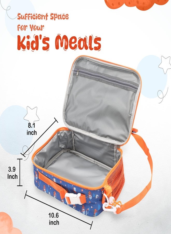 YOLAY Bento Lunch Bag for Kids with Insulated Walls That Keeps Your Lunch, Fruits, Snacks and Meals Warm & Fresh, Holds Lunch Box, Water Bottle and other Meals - Trucks, Standard - Image 3