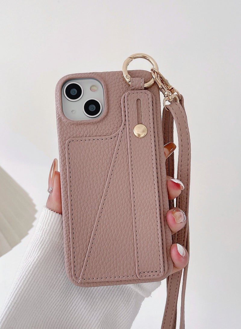 Suteni Back Cover Card Slots Leather Phone Case for iPhone