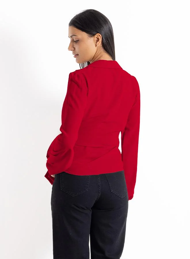 SHAPES CHIFFON SHIRT WITH BOW
