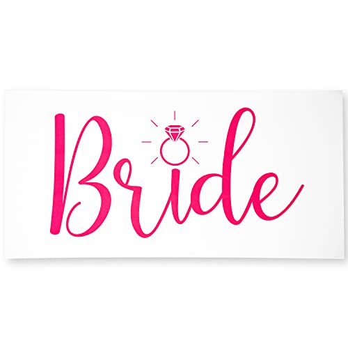 Ethisa Bride Beach Towel for Honeymoon and Bachelorette Party - Pink Design for Beach Bachelorette Party - Mrs Beach Towel for Bride to Be - Just Married Beach Wedding and Engagement Gift - 60"x30" - Image 1