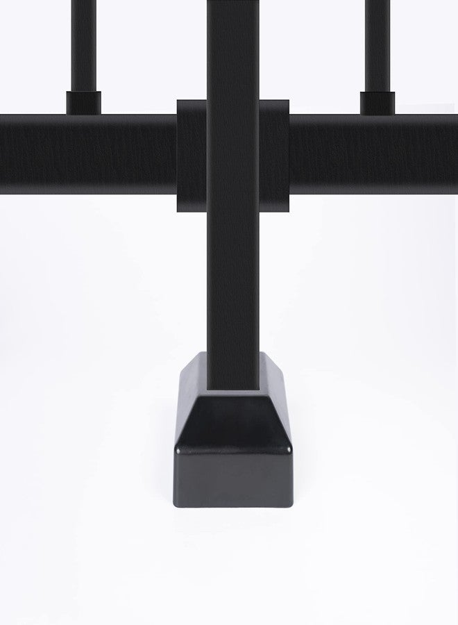 BORDERSMOVER Post Cover Plate for 2" Floor Flange, Flange Base Shoe for Railings, Post Skirt Cover, one-Piece, Black - Image 5