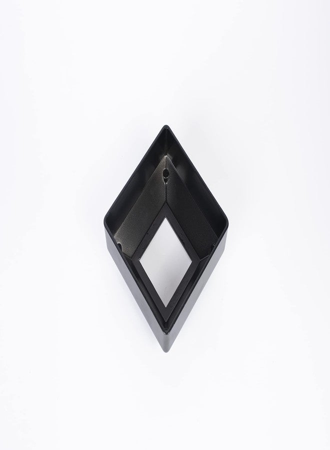 BORDERSMOVER Post Cover Plate for 2" Floor Flange, Flange Base Shoe for Railings, Post Skirt Cover, one-Piece, Black - Image 3