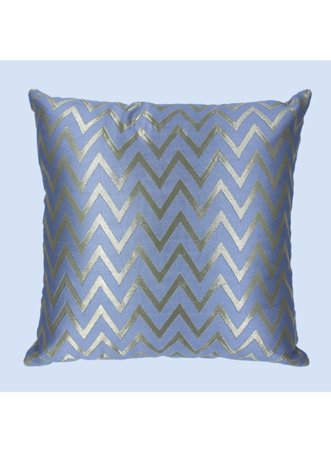 BYFT Orchard Cushion Cover 18 x 18 inch (Zig Zag Design - Grey) 45 x 45 cm Luxury Decorative Cushion Cover for Sofa, Bed & Living Room- Set of 2 without inserts - Image 3