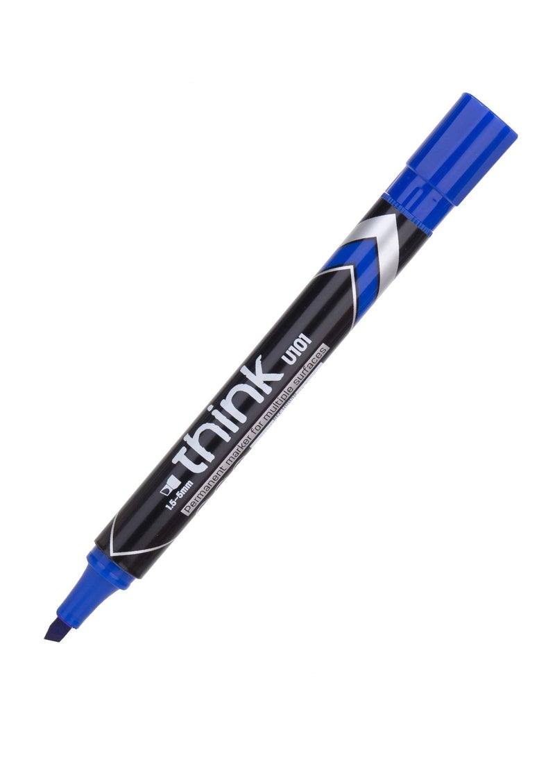 Deli  markers دائمة متعددة الألوان برأس إزميل 48 قطعة - Image 2